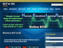 Tablet Screenshot of ekghelp.com